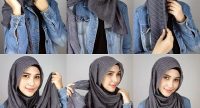 hijab polkadot